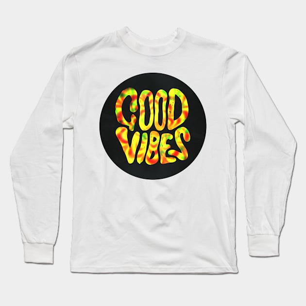 Good Vibes | Rasta Long Sleeve T-Shirt by visionarysea